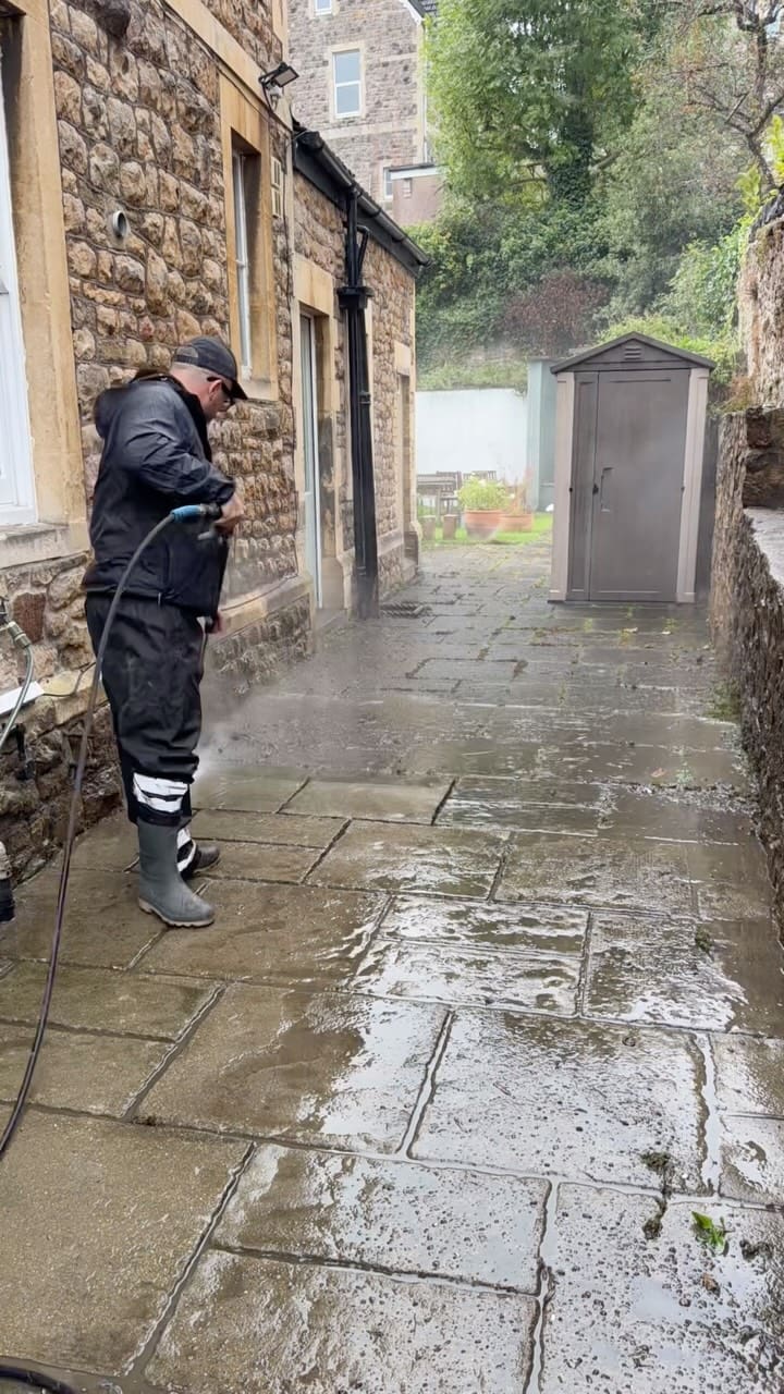 That patio colour? It was there all along. 👀

Patio pressure washing and deep cleaning in Clevedon, North Somerset—lifting built-up dirt and grime to reveal the finish underneath.

A tired-looking patio doesn’t always need replacing. Sometimes a thorough deep clean makes all the difference.

Looking for professional patio cleaning in Clevedon or the surrounding North Somerset area? Send us photos and your postcode for a free quote.

Follow for more satisfying pressure washing and patio transformations.

#PressureWashing #PatioCleaning #Clevedon #NorthSomerset #ExteriorCleaning