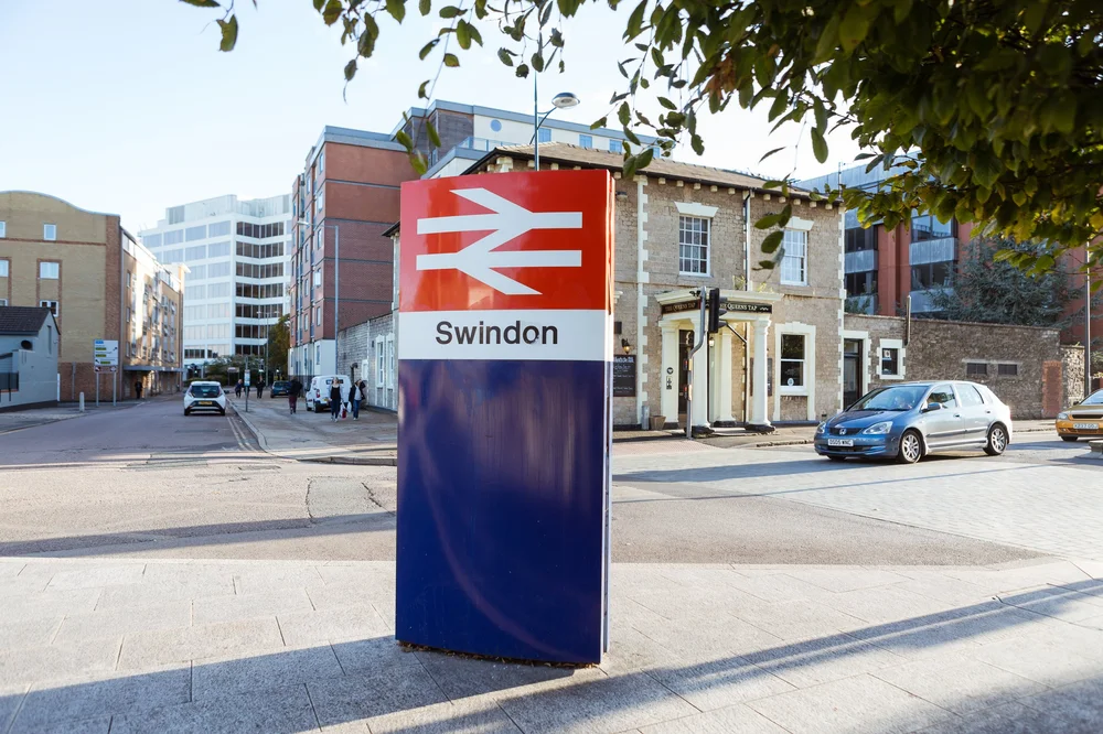 Swindon Railway Station in Swindon, Wiltshire