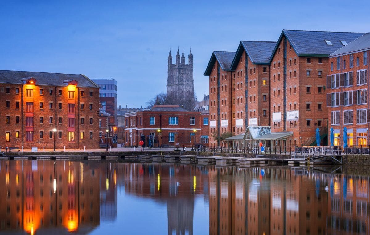 Historic Gloucester Docks in Gloucester, Gloucestershire