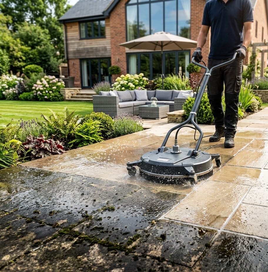 Professional patio cleaning